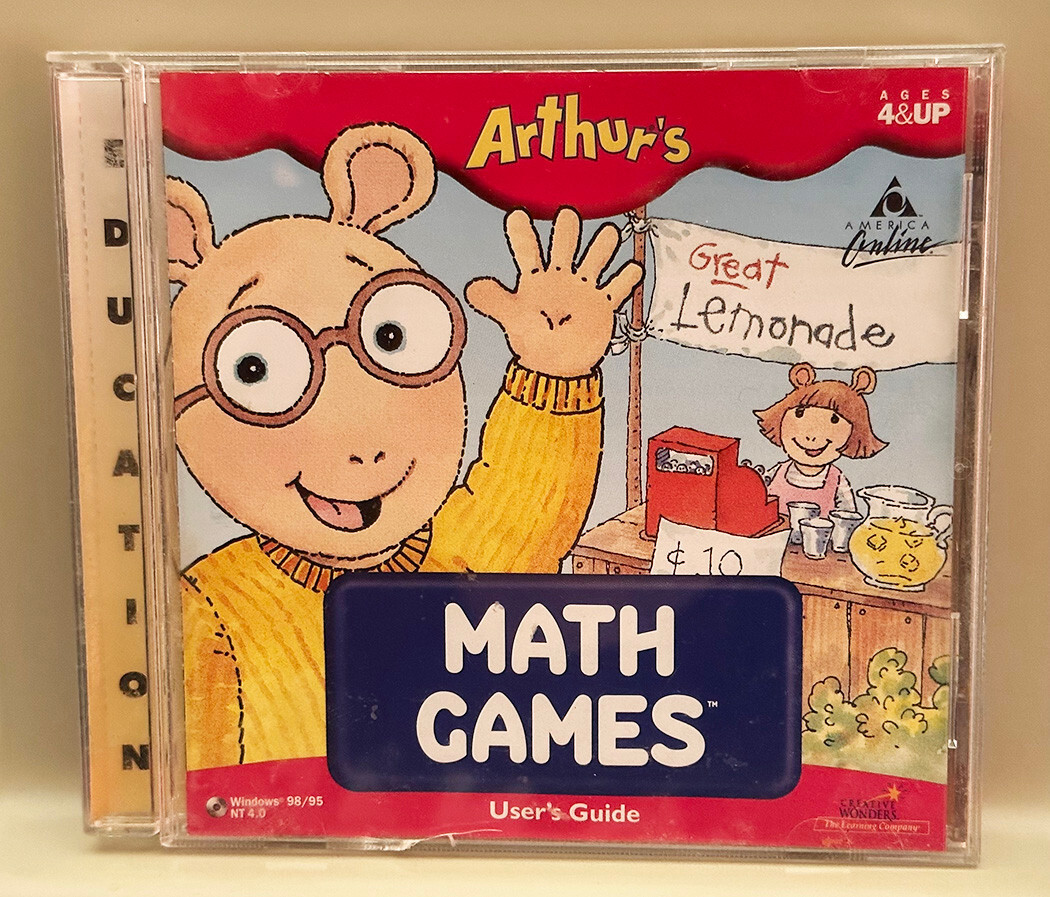 Arthur's Math Games Windows PC Game Ages 4 & Up The Learning Company - COMPLETE