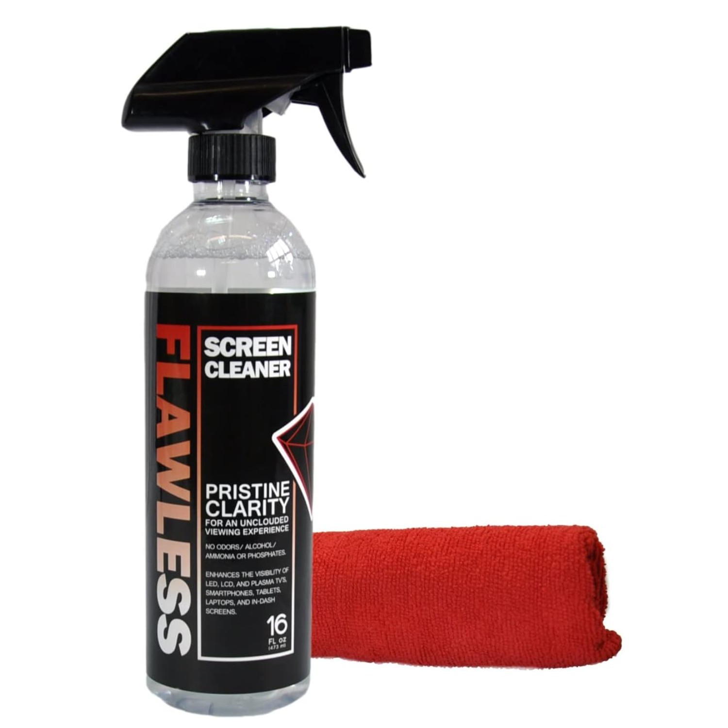 Screen Cleaner Spray With Microfiber Cleaning Cloth For LCD, LED Displays On