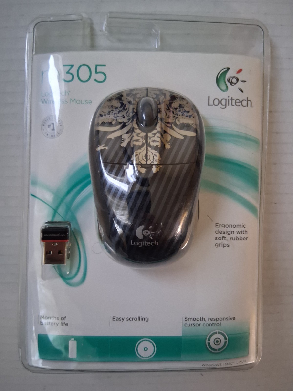 Logitech M305 Wireless Mouse Fantasy Collection Ergonomic Art Design