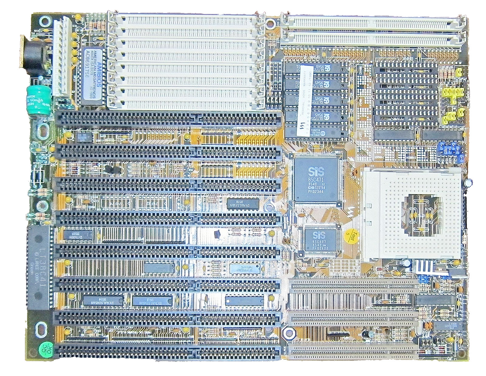 Rare Vintage Genuine M-Tech (MTI) / Rise R407E VESA 486 Motherboard for PARTS