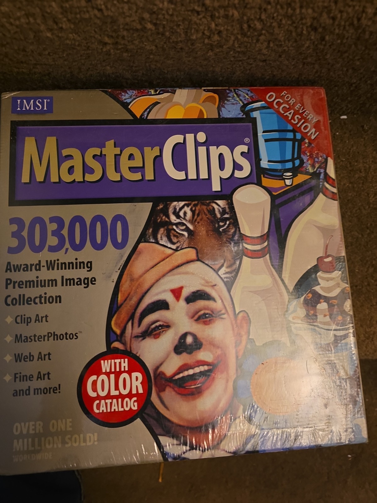 IMSI MasterClips 303,000 20-CD Clip Art Box Set w Guide Book Windows 95 HC