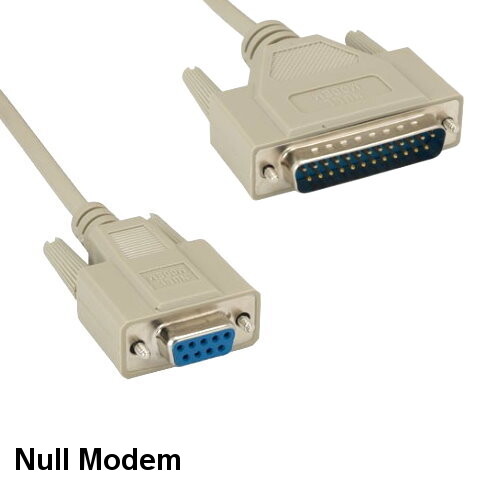 [Lot10] 6Ft Null Modem DB9 Female to DB25 Male Cable RS-232 Printer Data Crossov
