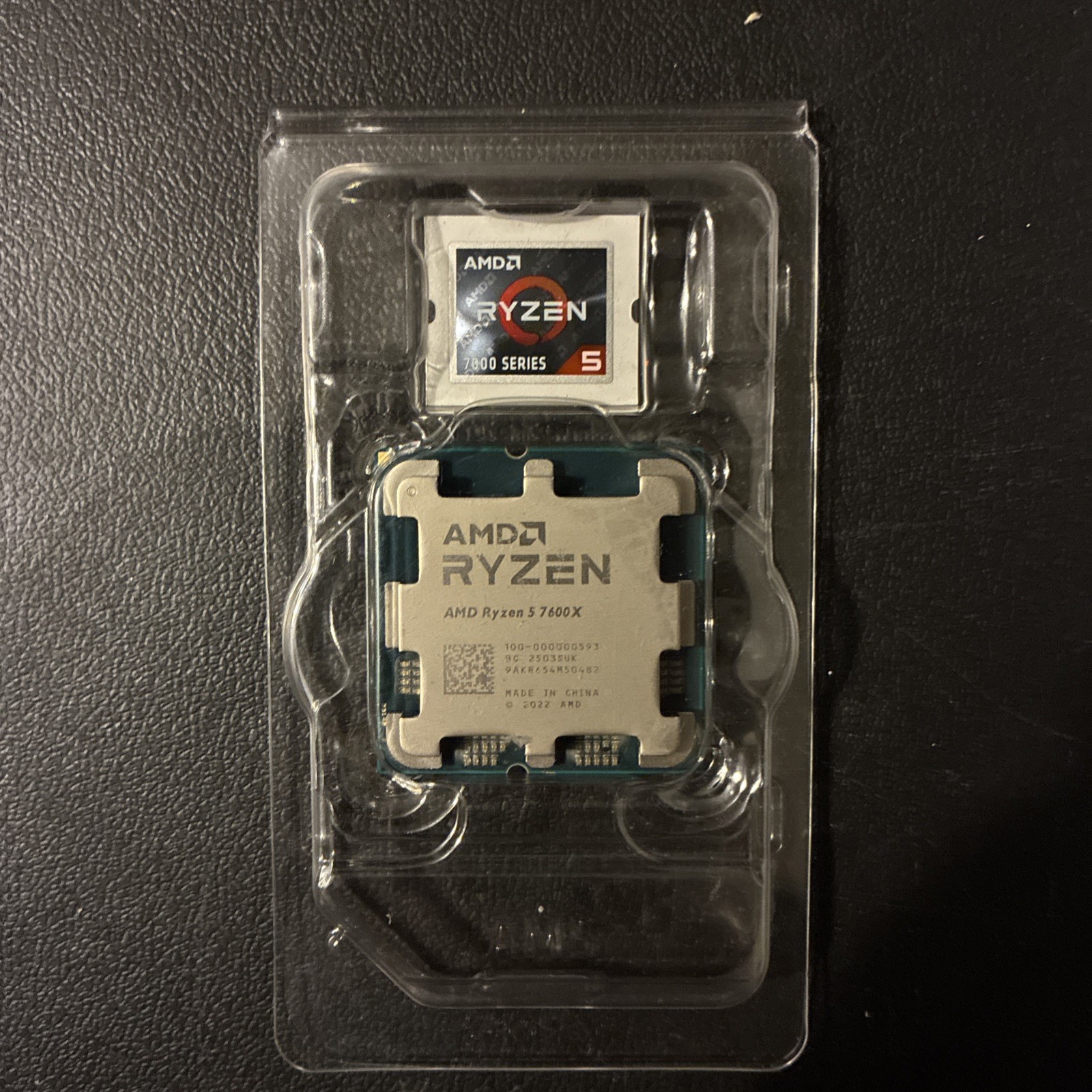 AMD Ryzen 5 7600X 6-Core 4.7GHz CPU Socket AM5 32MB L3 6MB L2