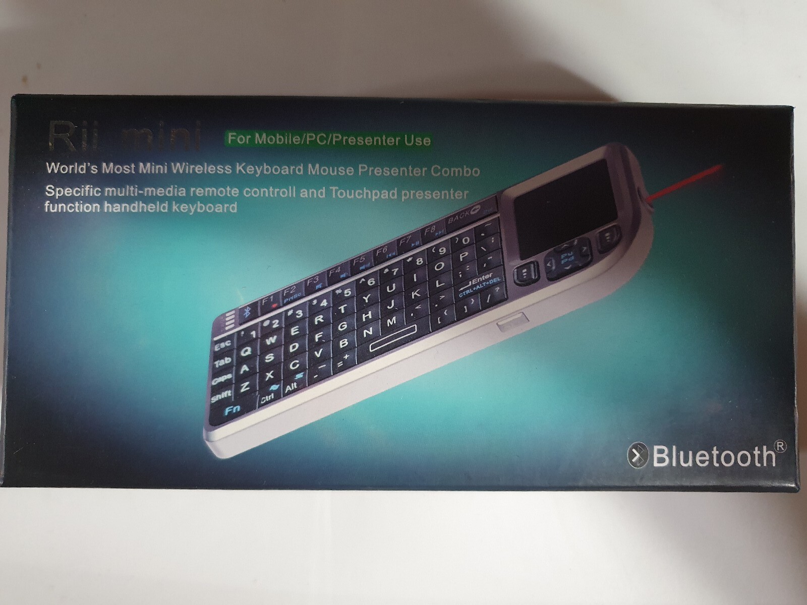Rii Mini  Wireless Keyboard Mint In Box. Never Opened