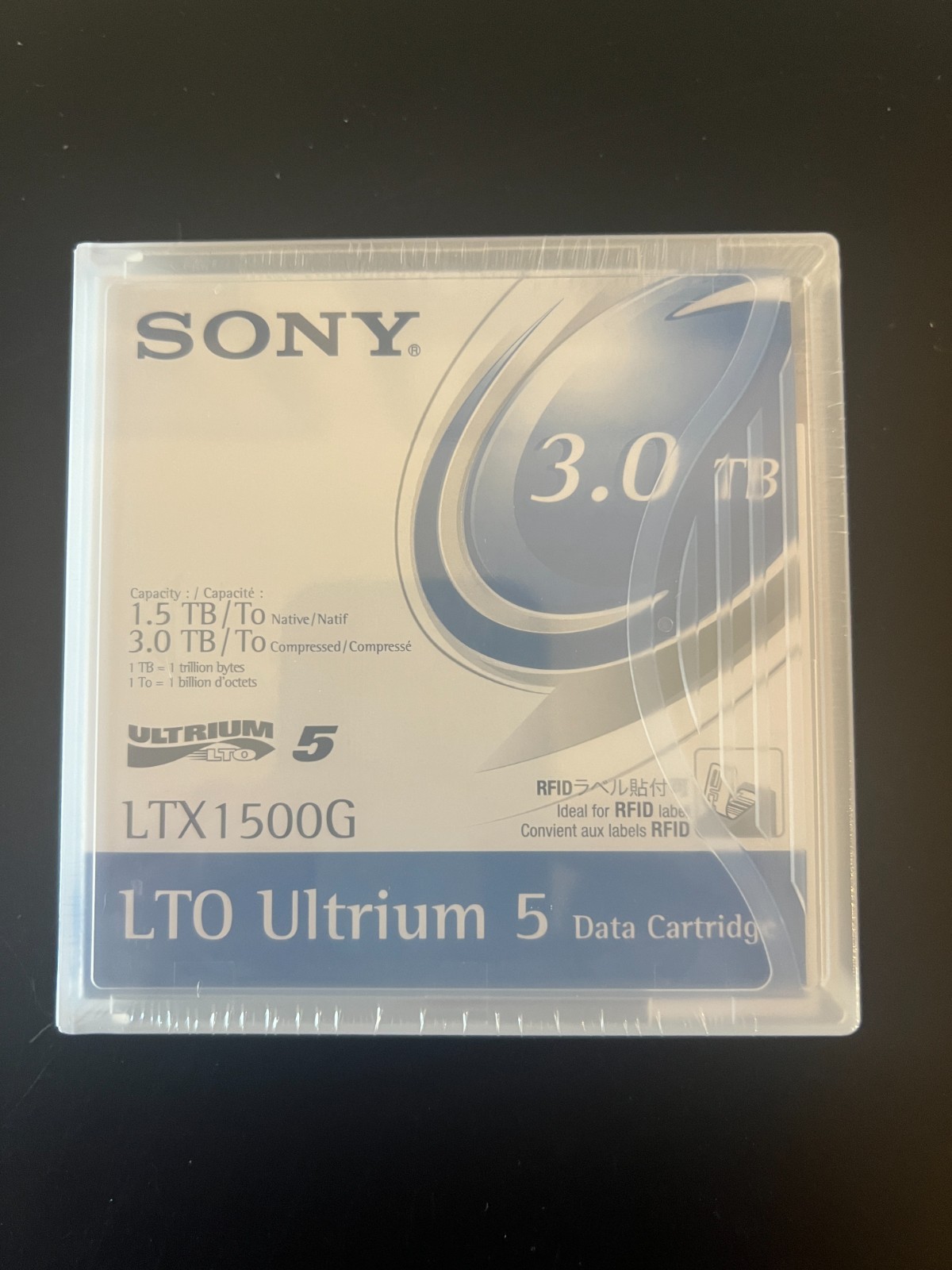 Sony LTO‑5 Ultrium 5 Data Cartridge Backup Tape LTX1500G - New Factory Sealed