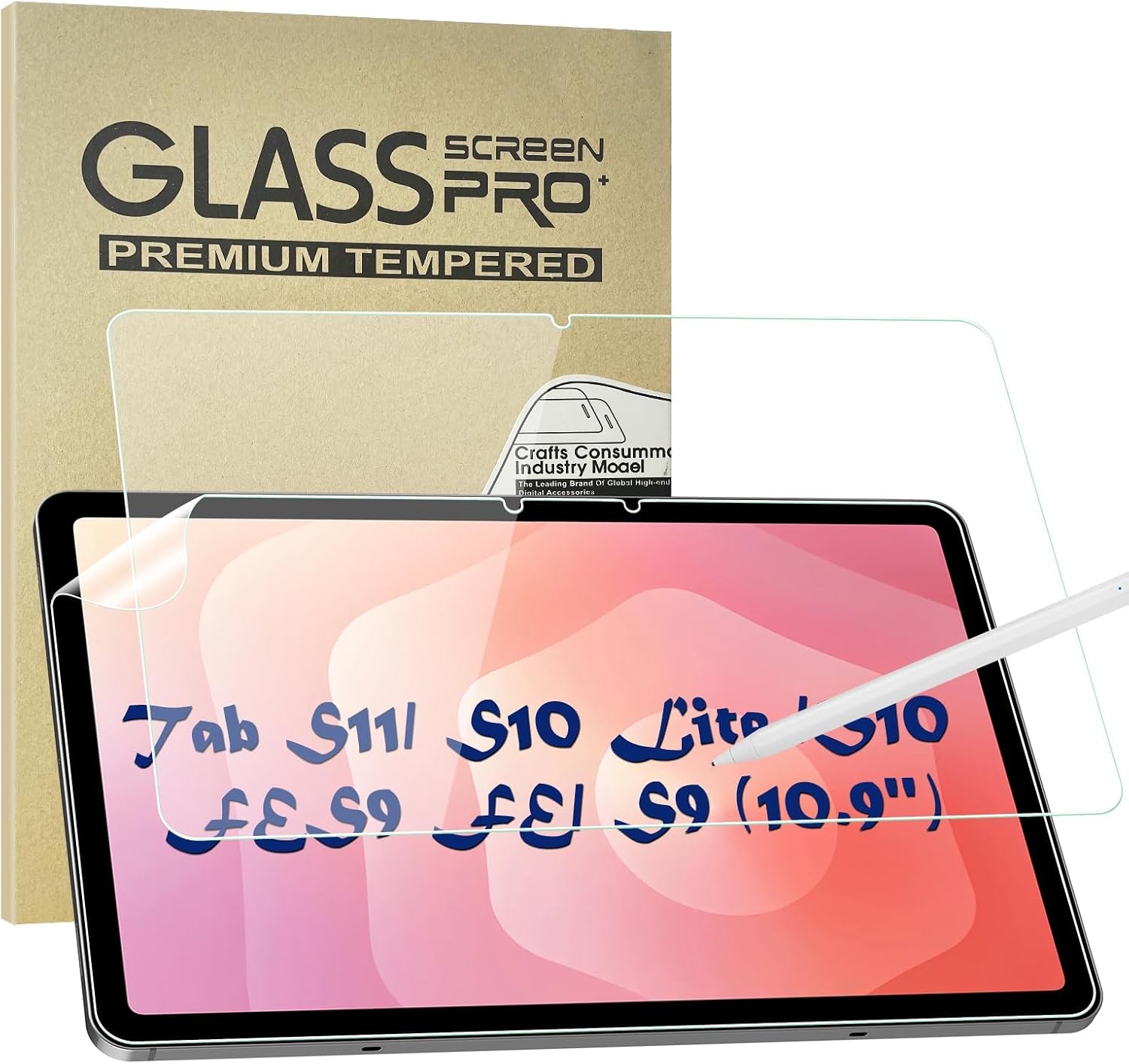 1+1 Pack Screen Protector for Samsung Galaxy Tab S11/S10 Lite/S10 FE/S9 FE/S9