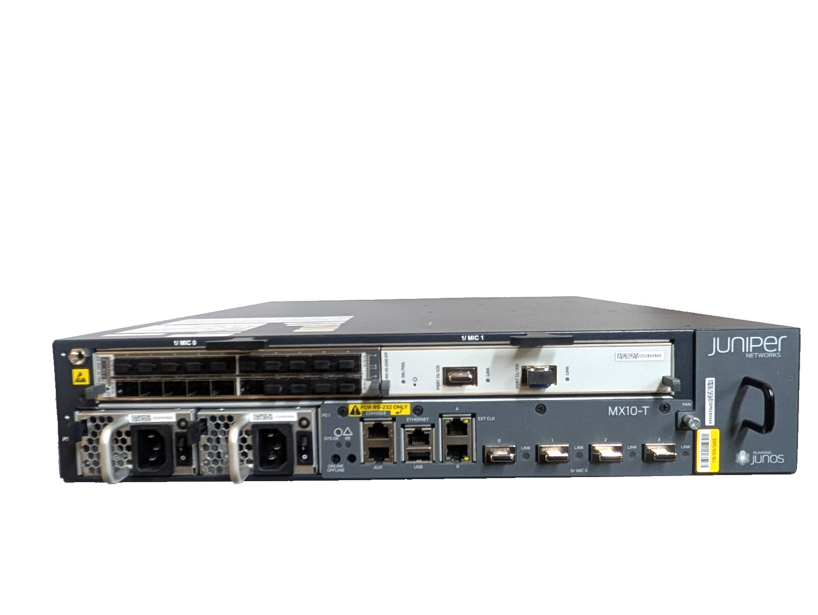 Juniper CHAS-MX10-T-S-D Router  Chassis w/MIC-3D-20GE-SFP Module 2x AC