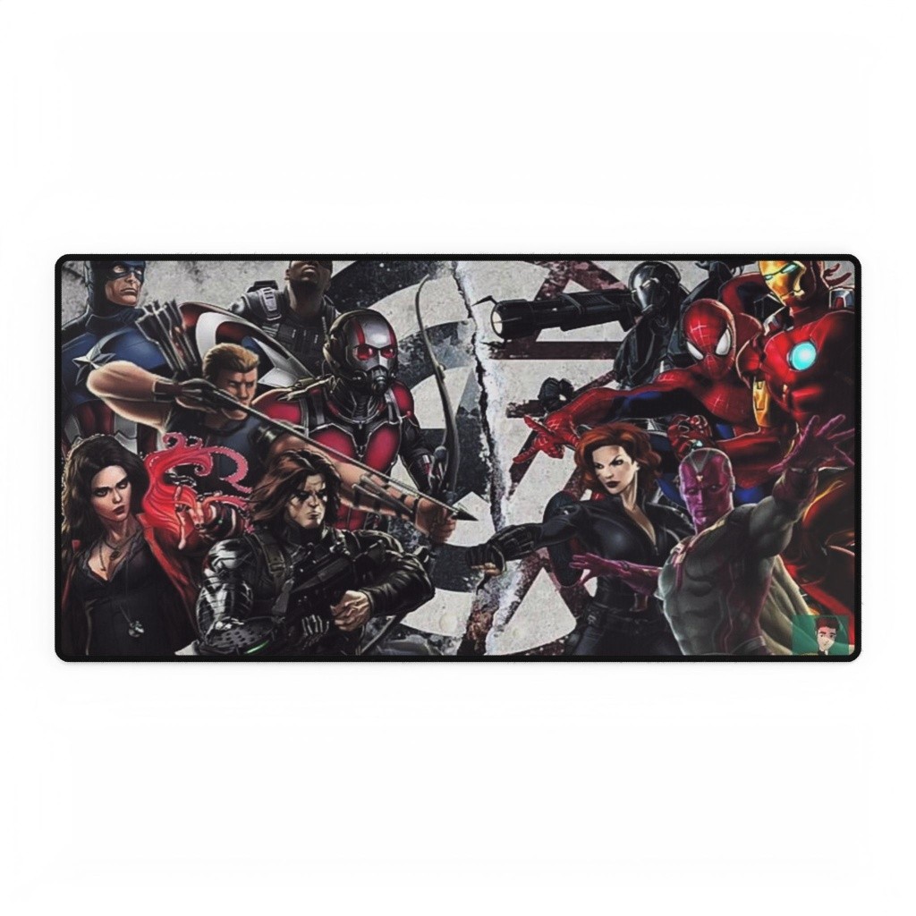 Marvel Superheroes Civil War Divided Team Lineup Mouse Pad Desk Mats