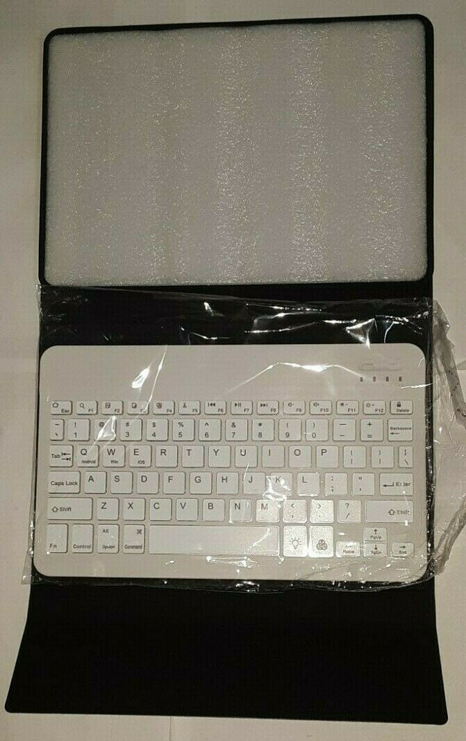 BORIYUAN 3 SYSTEMS WIRELESS BLUETOOTH FREESTANDING KEYBOARD CASE ROSE GOLD nib
