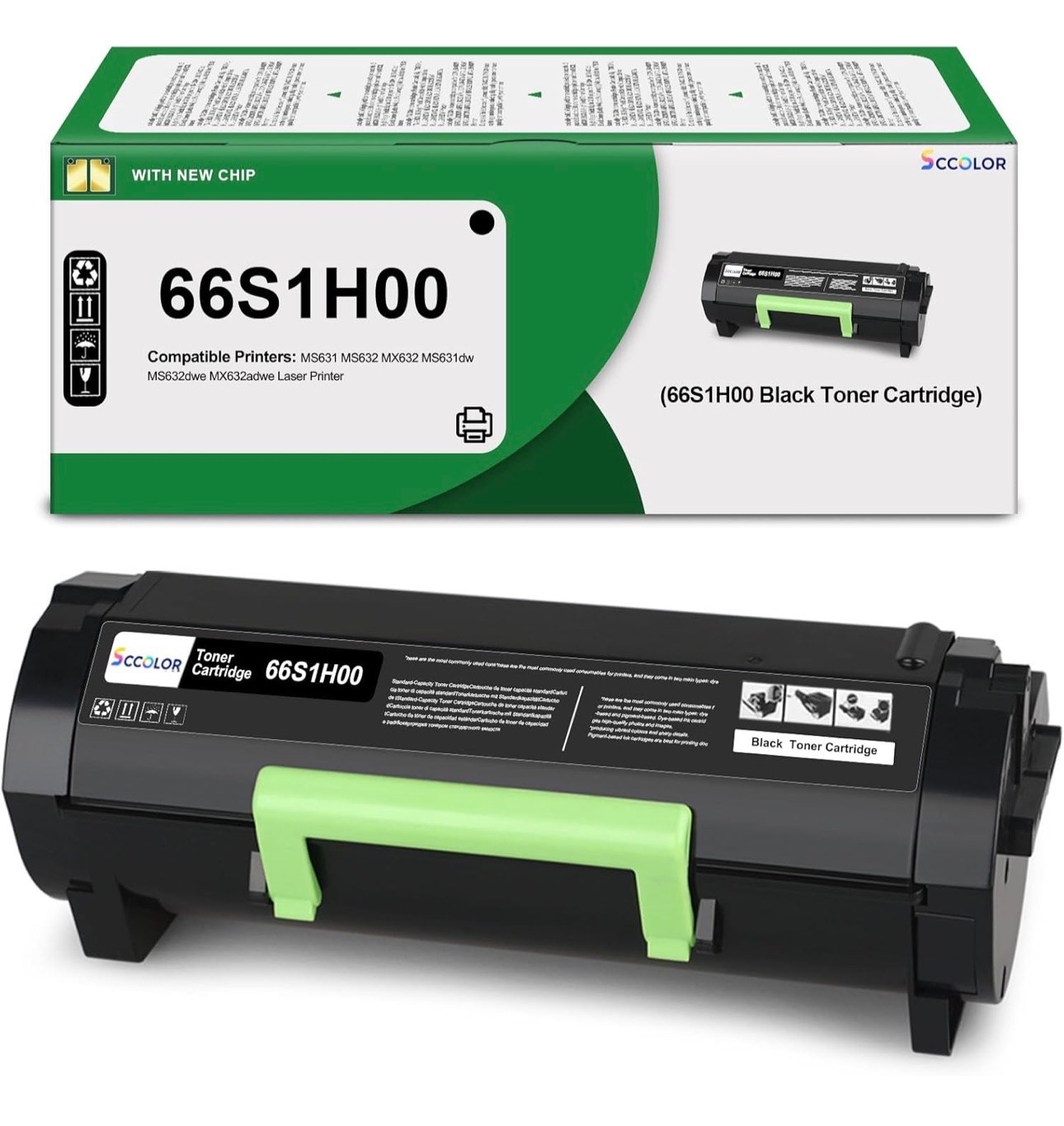 66S1H00 Toner Cartridge Compatible for Lexmark MS631 MS632 MX632 MS631dw MS632dw