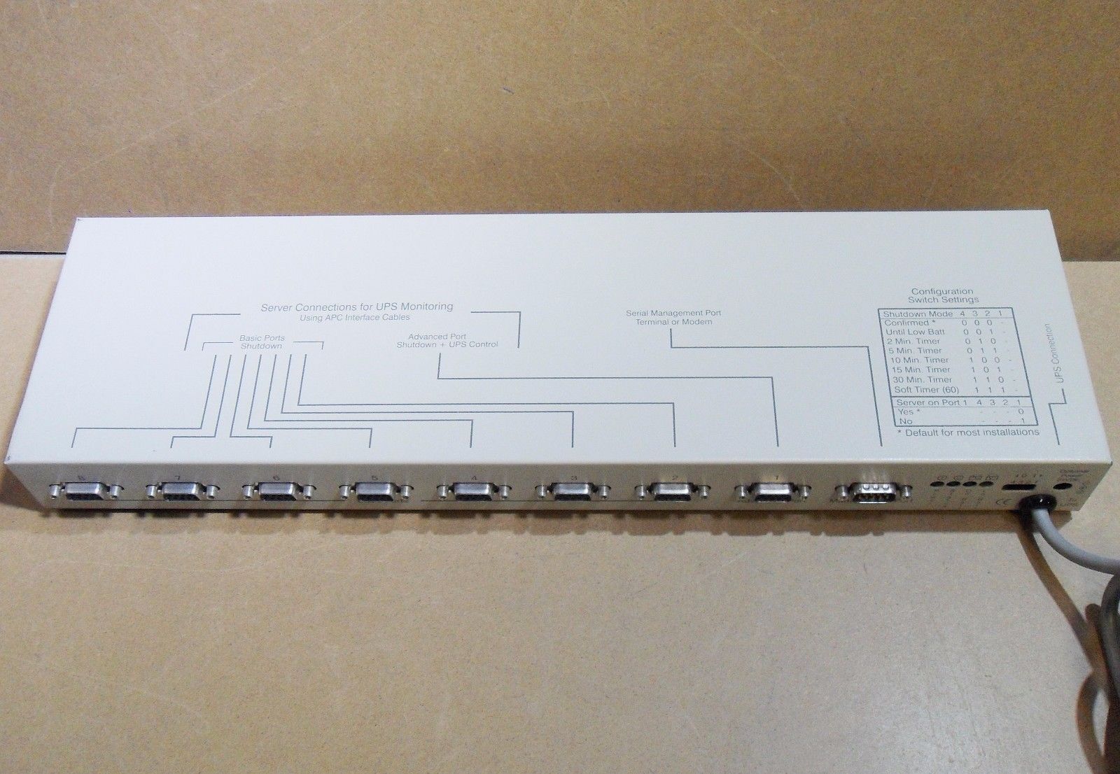 APC AP9207 UPS System 8 Port with Mounting Brackets