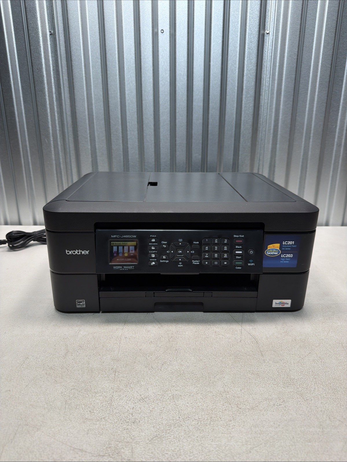 Brother MFC-J485DW Wireless Inkjet All-in-One Printer Scanner - Needs Ink
