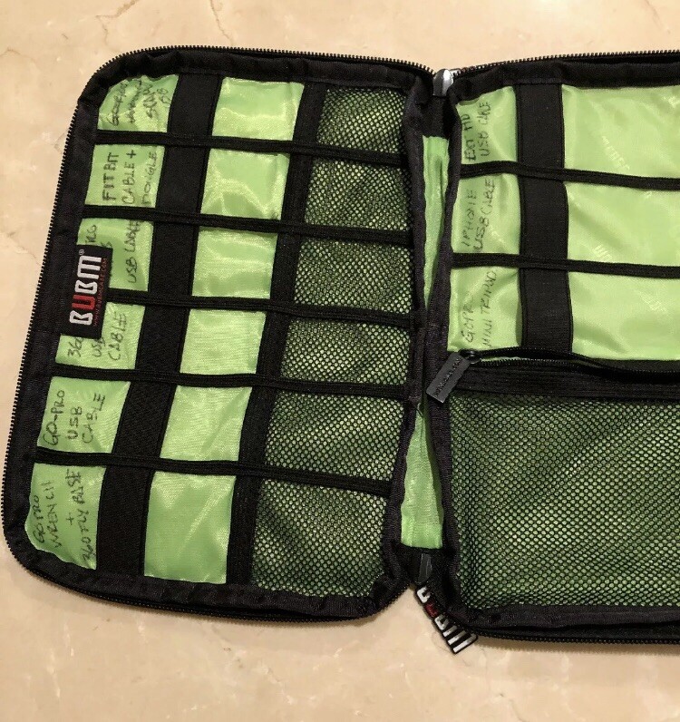 BUBM Universal Cable Charger,Electronics Accessories Organizer Case Waterproof