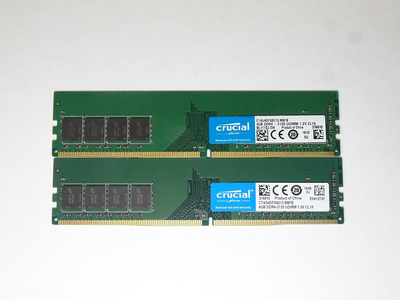 Crucial 8GB (2x4GB) DDR4-2133 PC4-17000 288-Pin UDIMM Desktop RAM