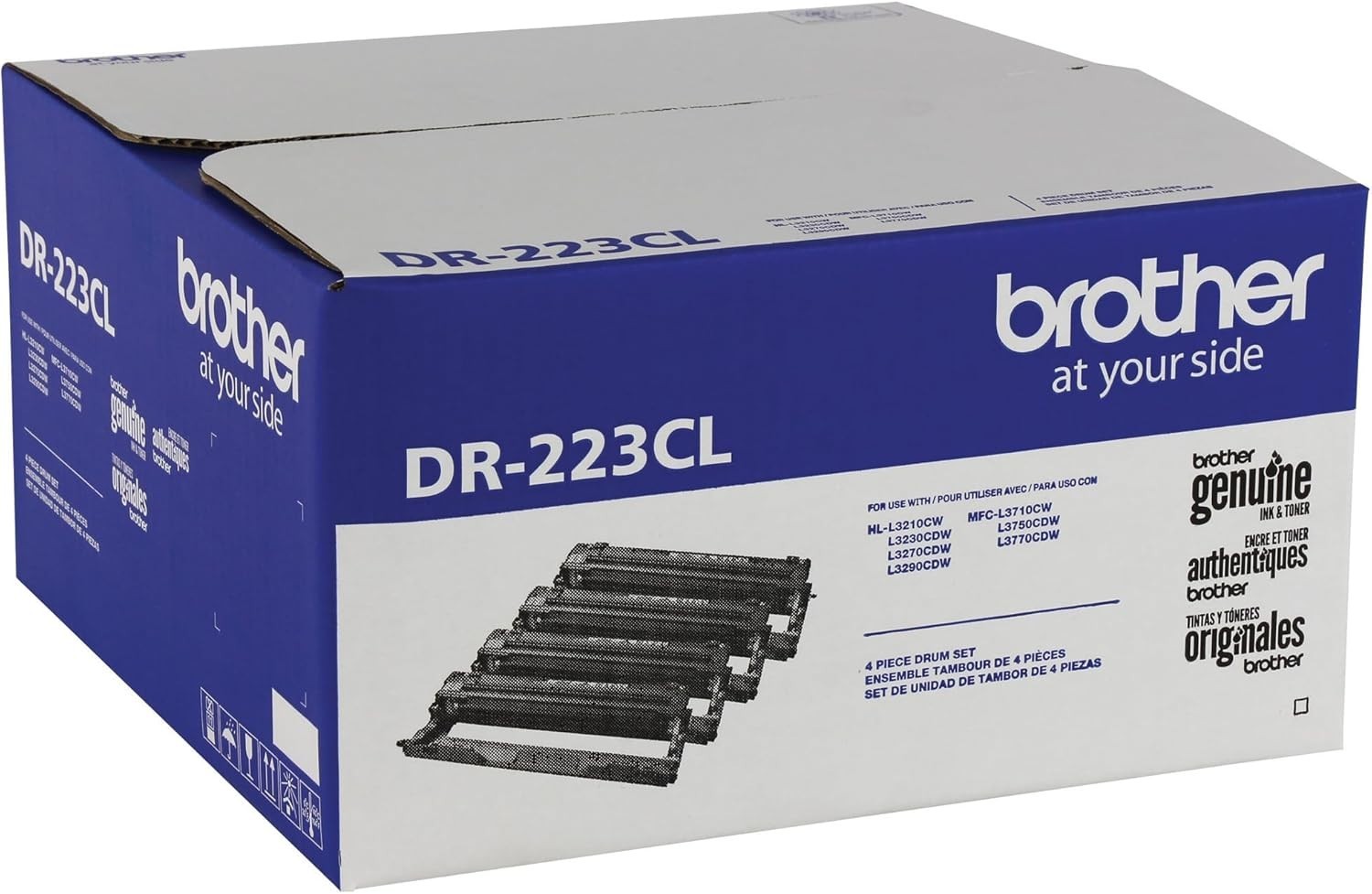 Brother DR223CL Drum Unit, 18,000 Page-Yield, Black/Cyan/Magenta/Yellow