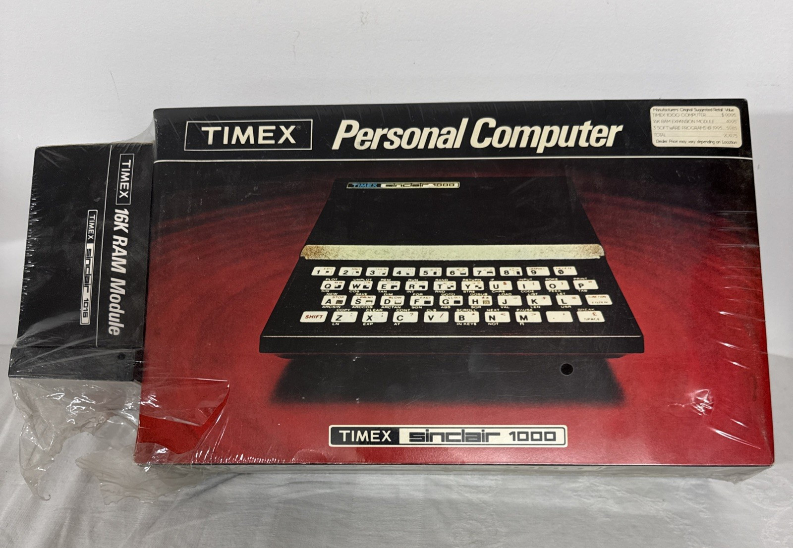 Vintage TIMEX Sinclair 1000 Personal Computer NEW IN BOX Vintage + 16k RAM