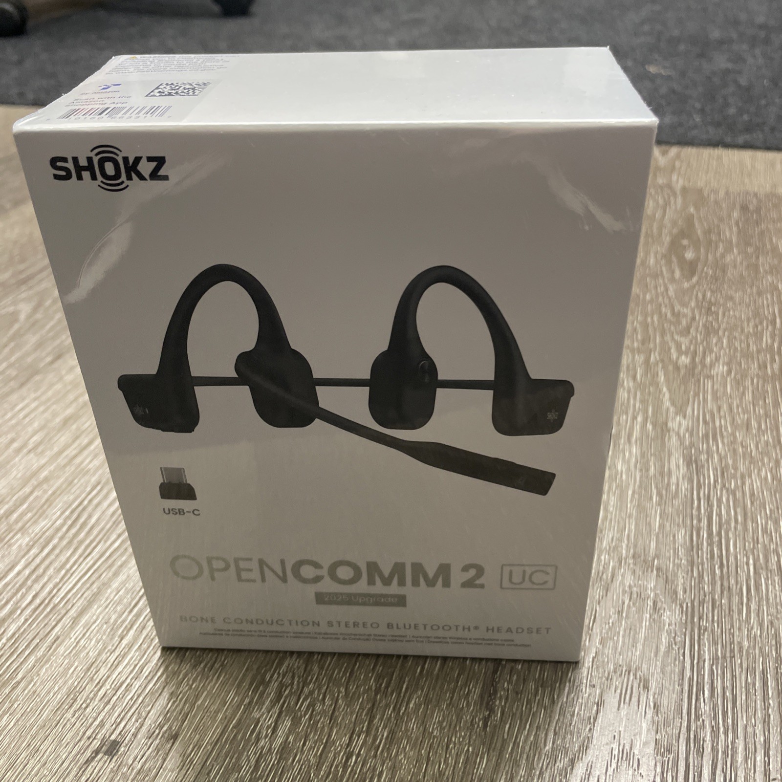 Shokz OpenComm2 UC 2025 Upgrade - Open-Ear Wireless Computer Headset with Boom M