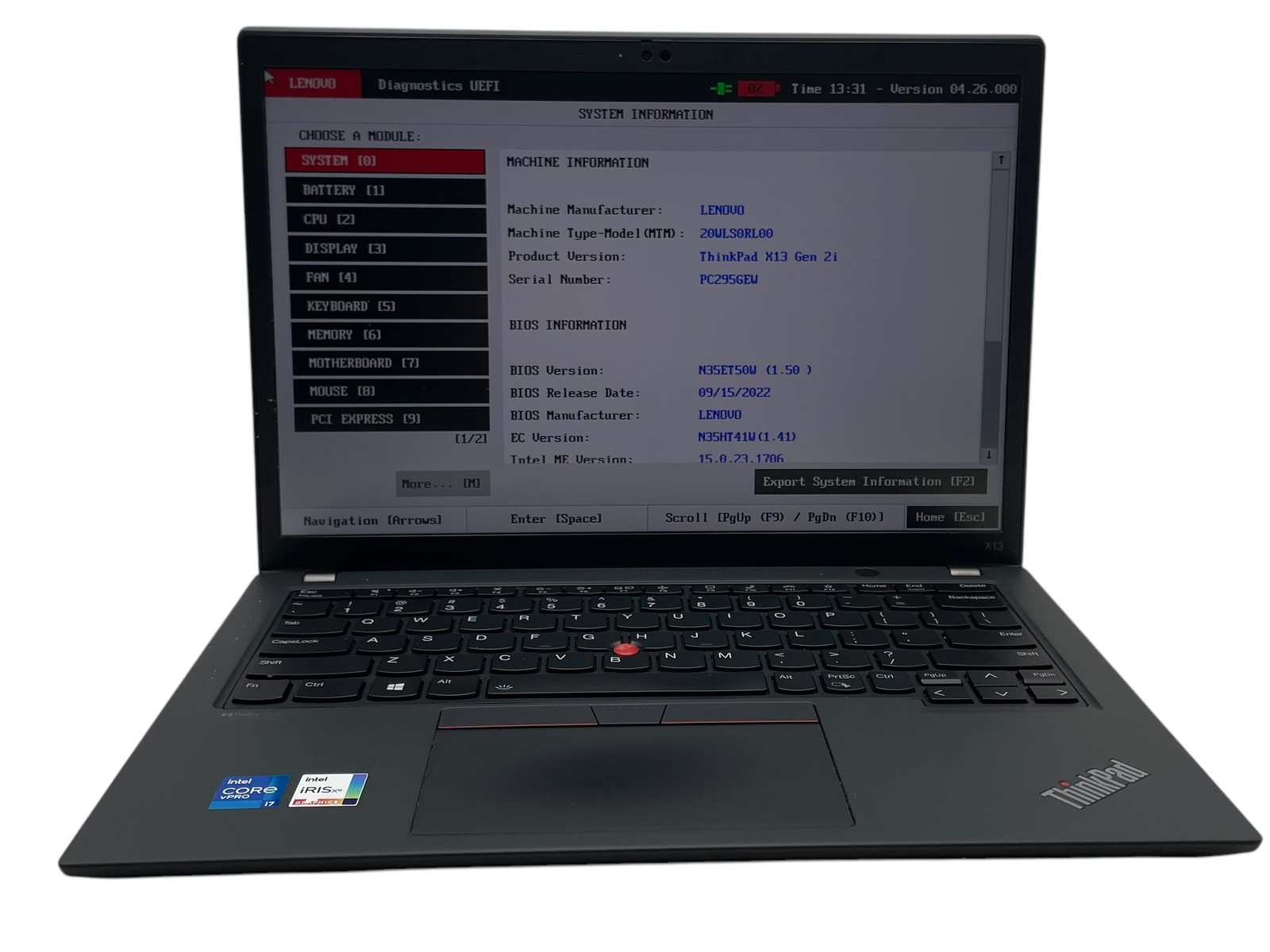 Lenovo Thinkpad X13 Gen 2 13" - i7 3.0GHz - 16GB RAM - 256GB SSD - Grade D