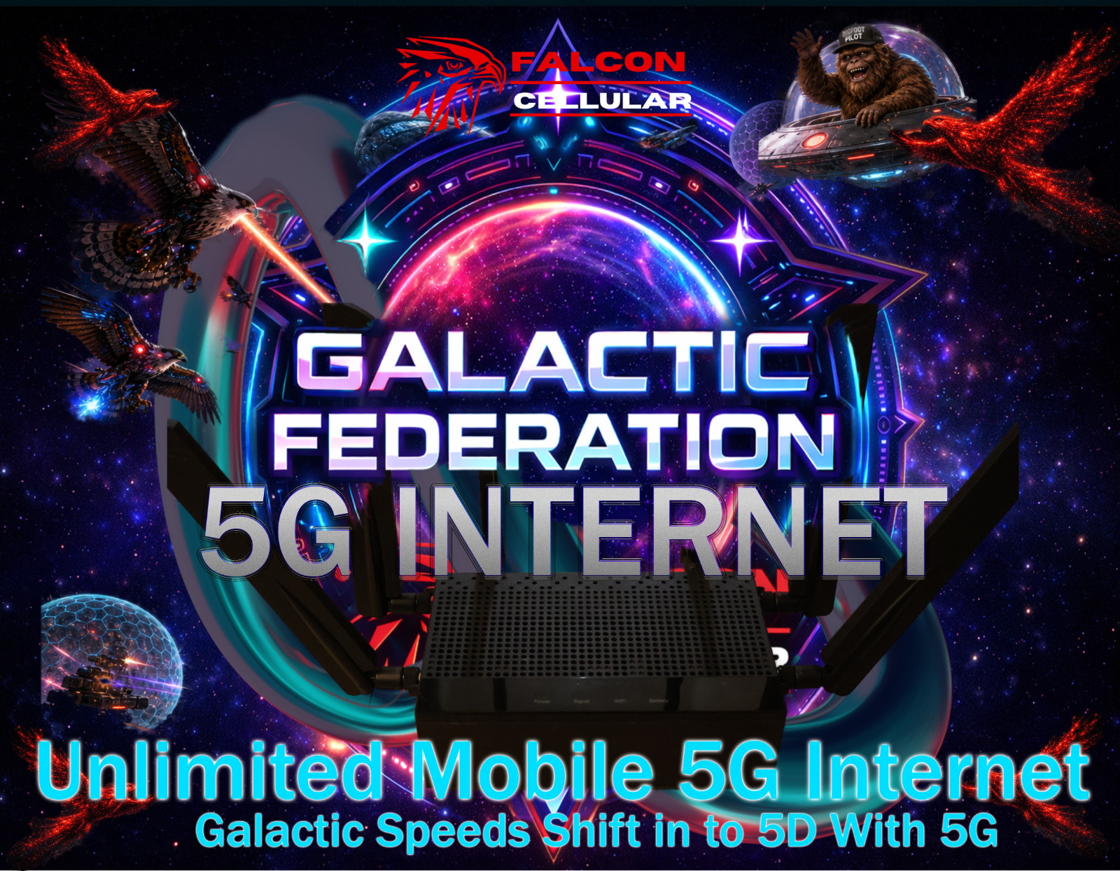 Galactic Internet Service Provider 5G Mobile WiFi Unlimited Data RV Rural 4G