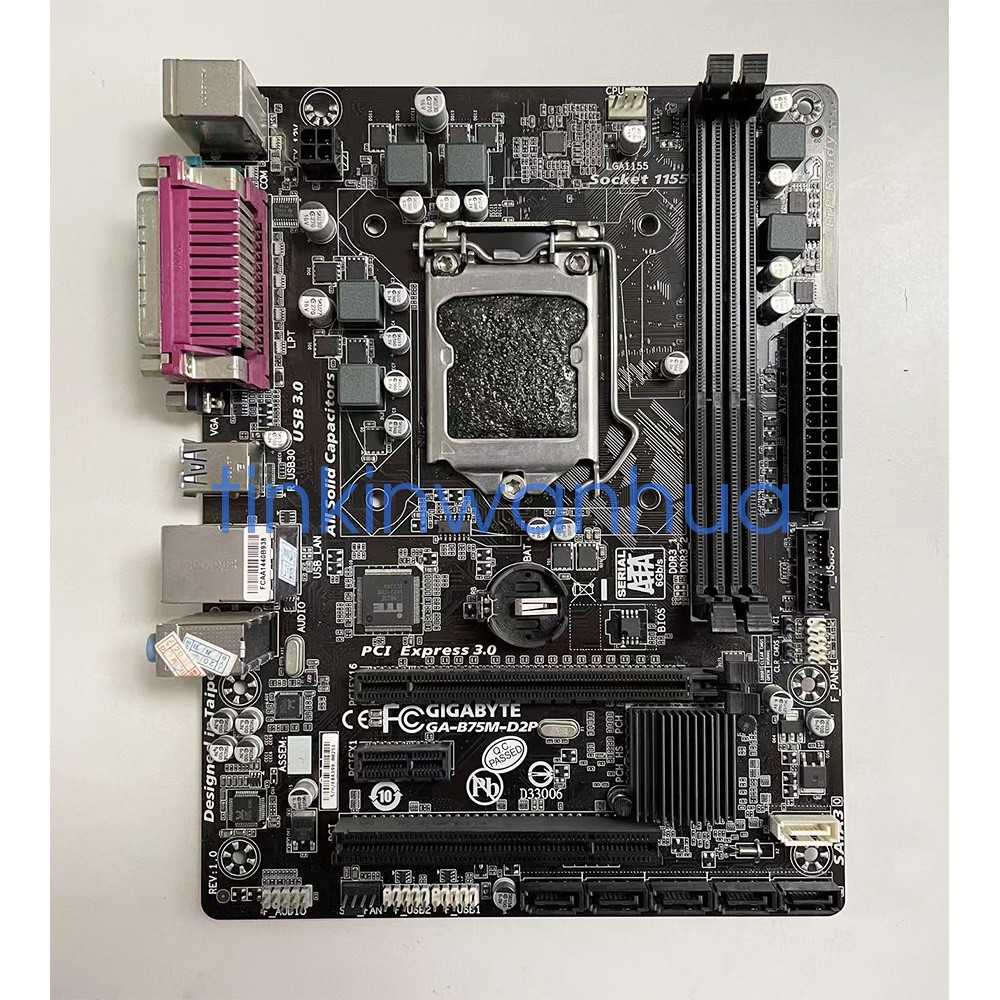 For Gigabyte GA-B75M-D2P LGA1155 Desktop Micro ATX B75 DDR3 Motherboard tested
