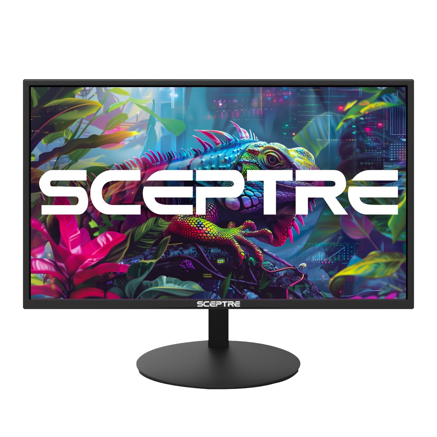 LED Monitor 27 Inch 1080P 99% sRGB HDMI VGA Speakers Sceptre E275W-19203R Black
