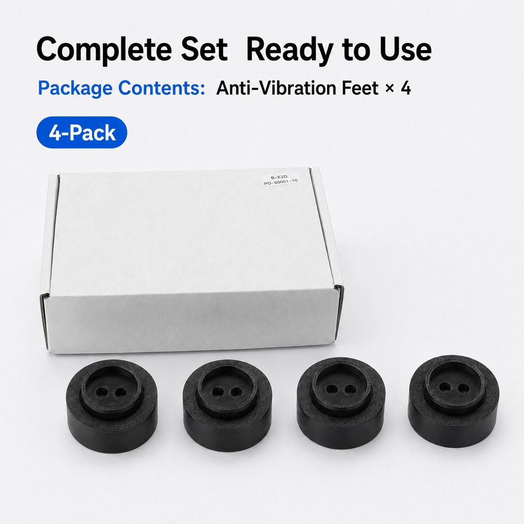 4 Pack Anti-Vibration Feet For Bambu X2D/P2S 3D Printer Shock-Absorbing Pad