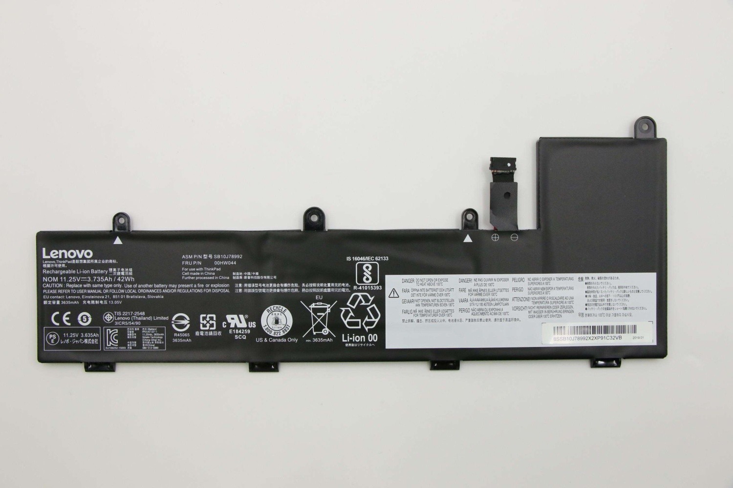 Genuine 00HW044 Lenovo Battery Internal 42Wh 3 Cell Yoga 11e 3rd Gen, 11e 3rd Gen
