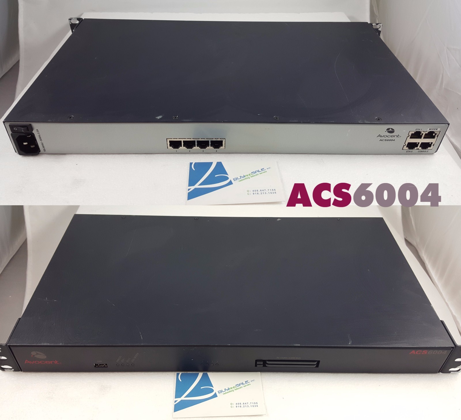 Avocent-Cyclades ACS6004MSAC 4 Port Console Server ACS 6004 w/ Modem 520-760-504