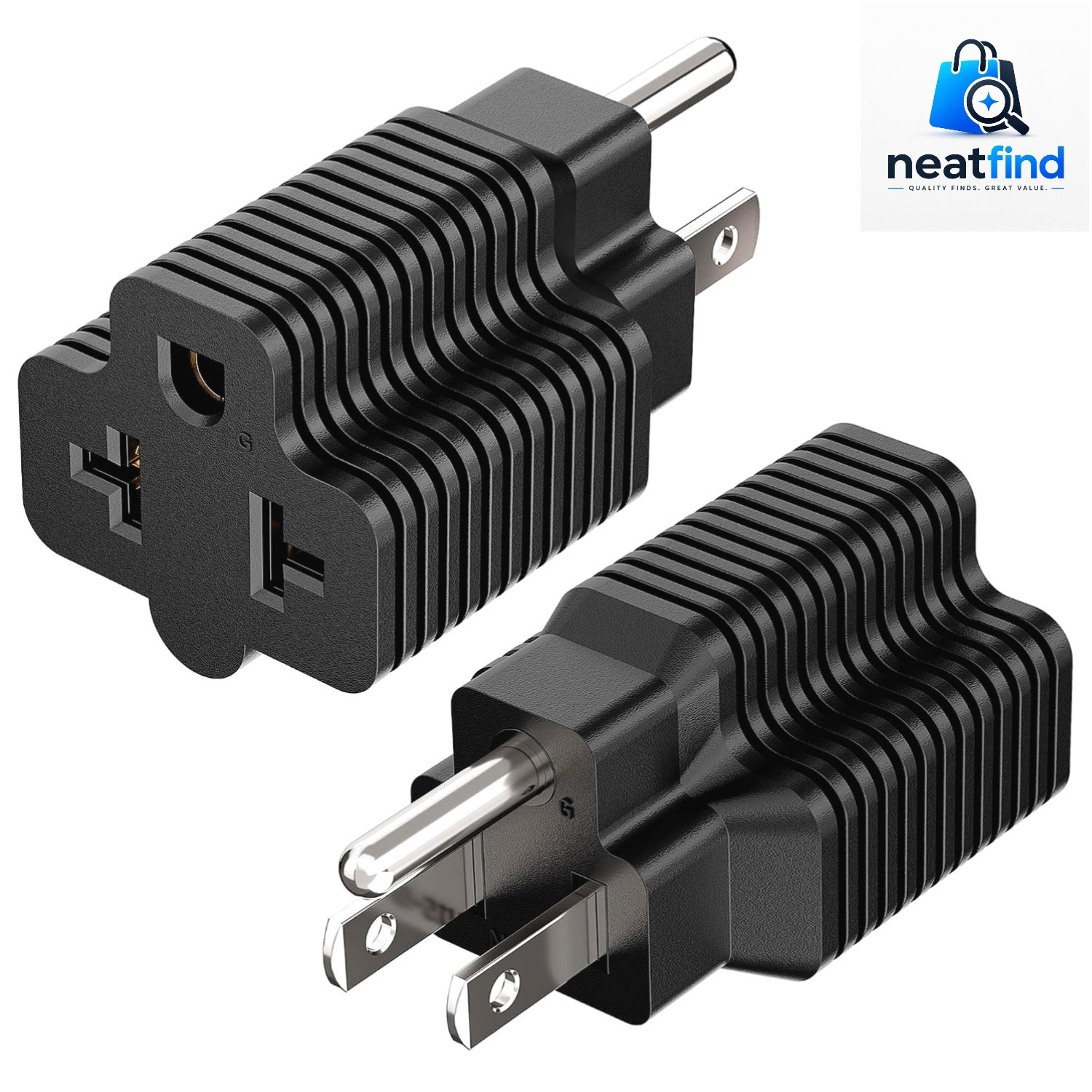 4-in-1 Nema 5-15P Adapter Set - 15A to 20A Voltage Options for Home & EV Use