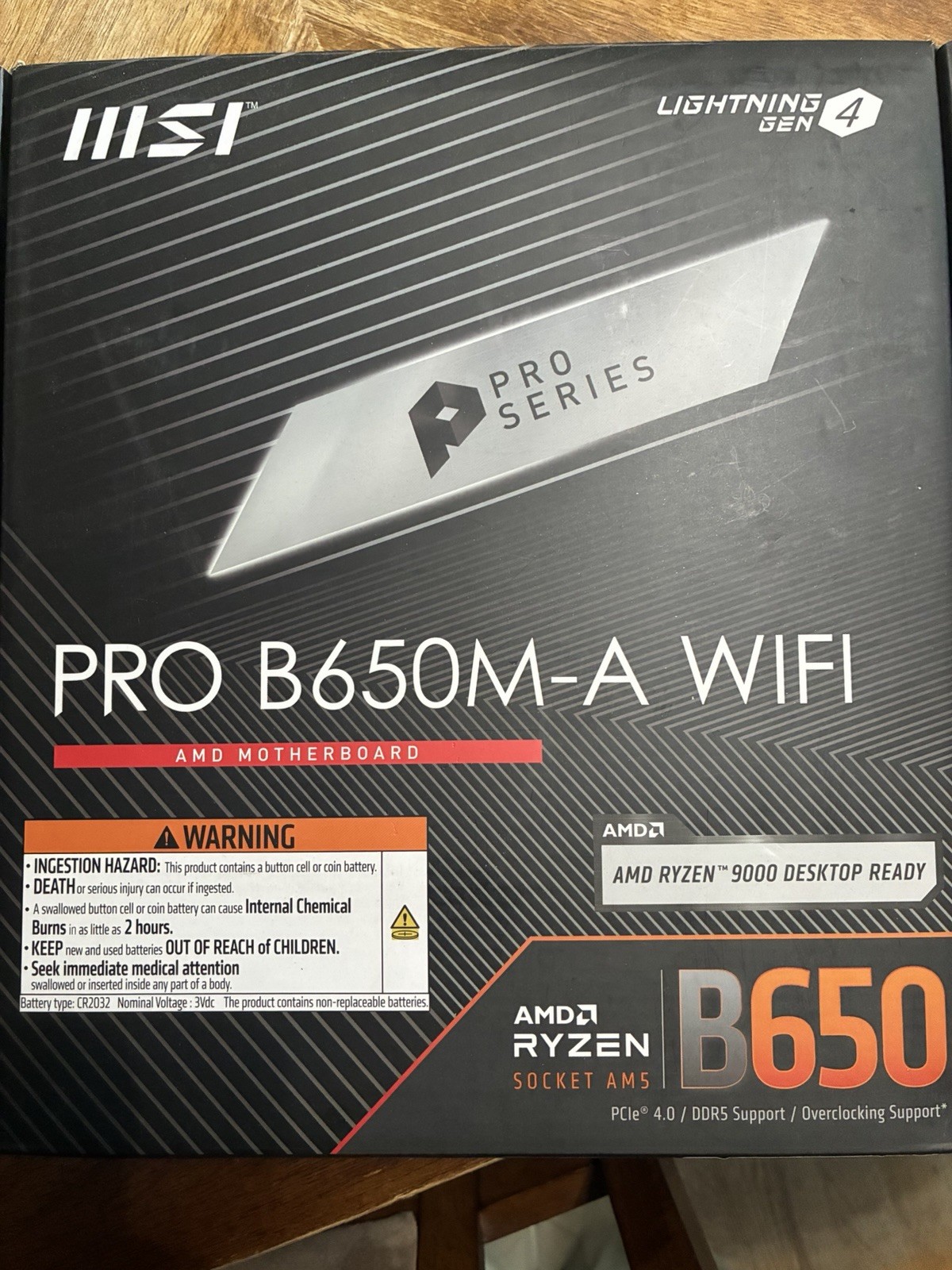 MSI Pro B650M-A WiFi AM5 Motherboard AMD