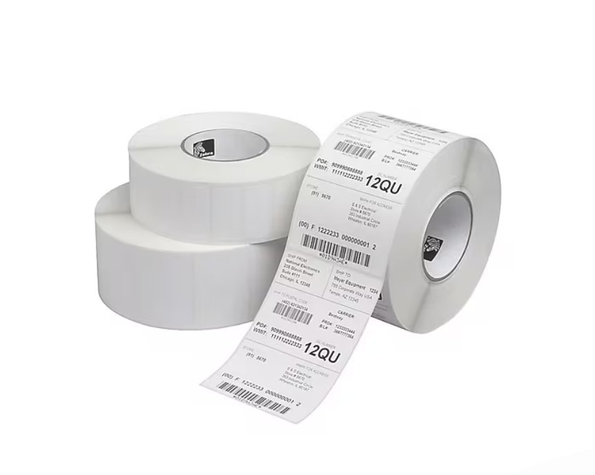 Zebra 2.25" x 1.25" Z-Select 4010D Label 800322-125 - (Case of 12)