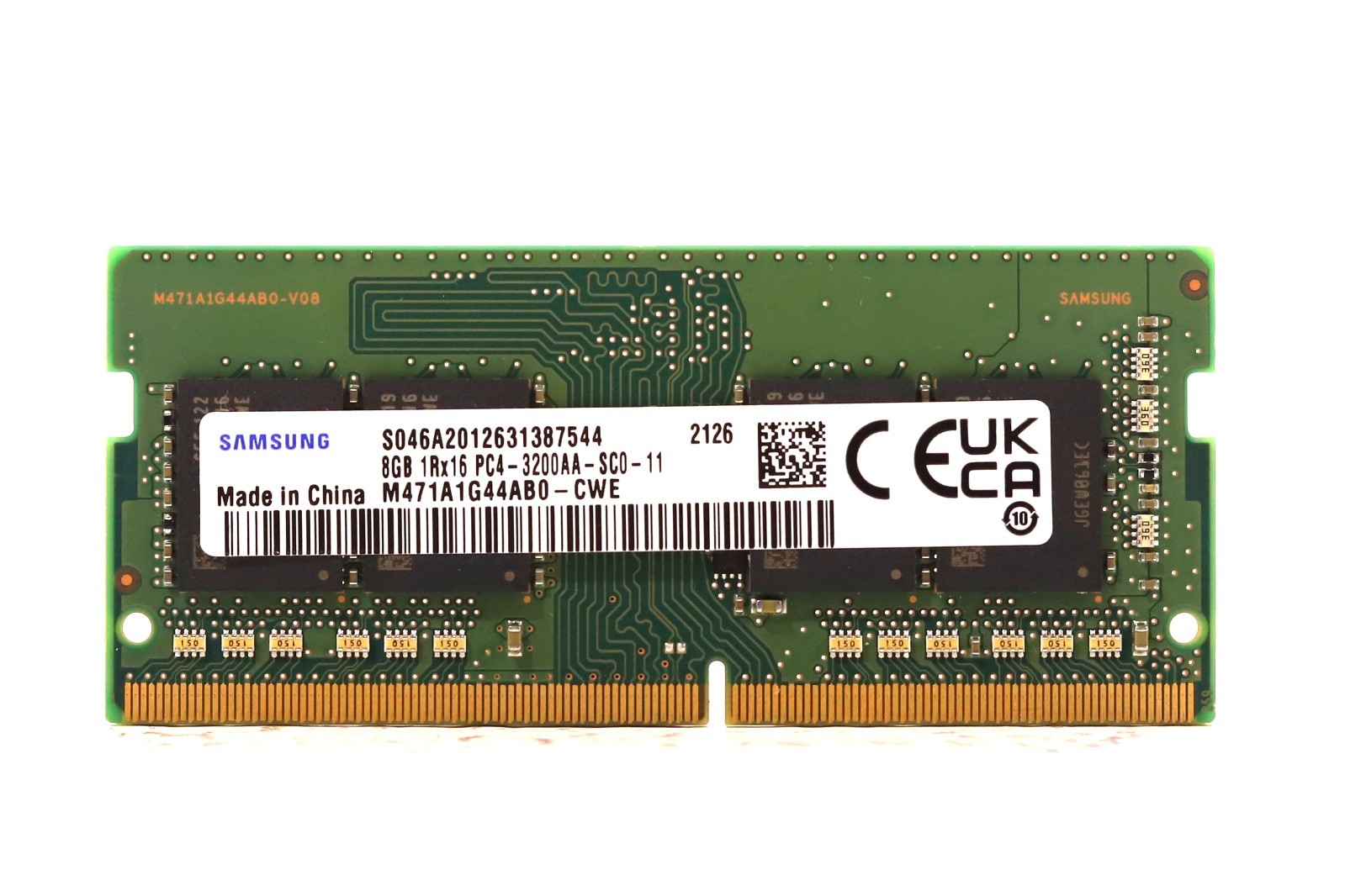 Samsung 8GB 1Rx16 PC4-3200AA-SC0-11 Laptop Memory P/N: M471A1G44AB0-CWE Tested