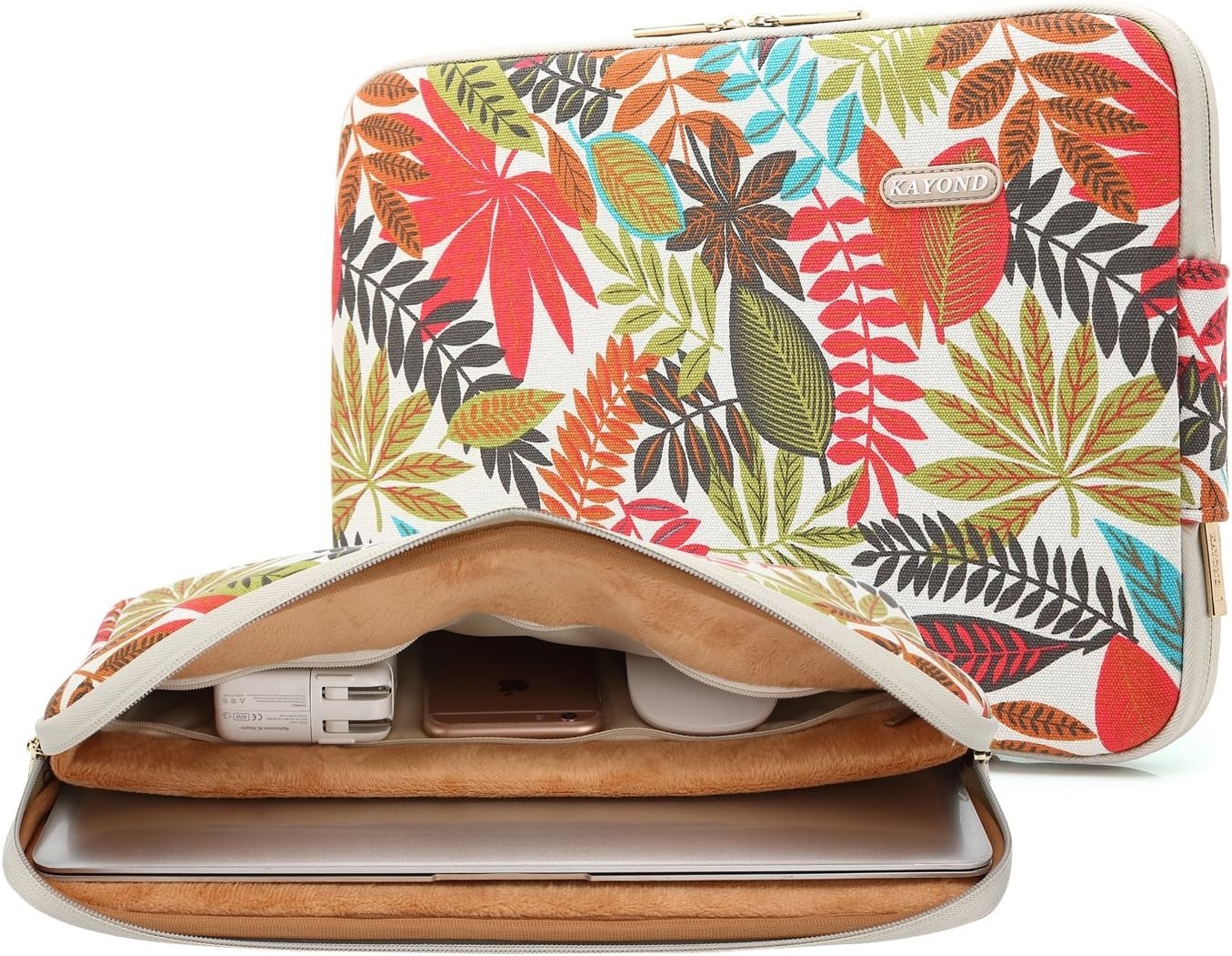 KAYOND Canvas Water-Resist for 13-13.3 Inch Laptop Sleeve Case Bag (Forest), New