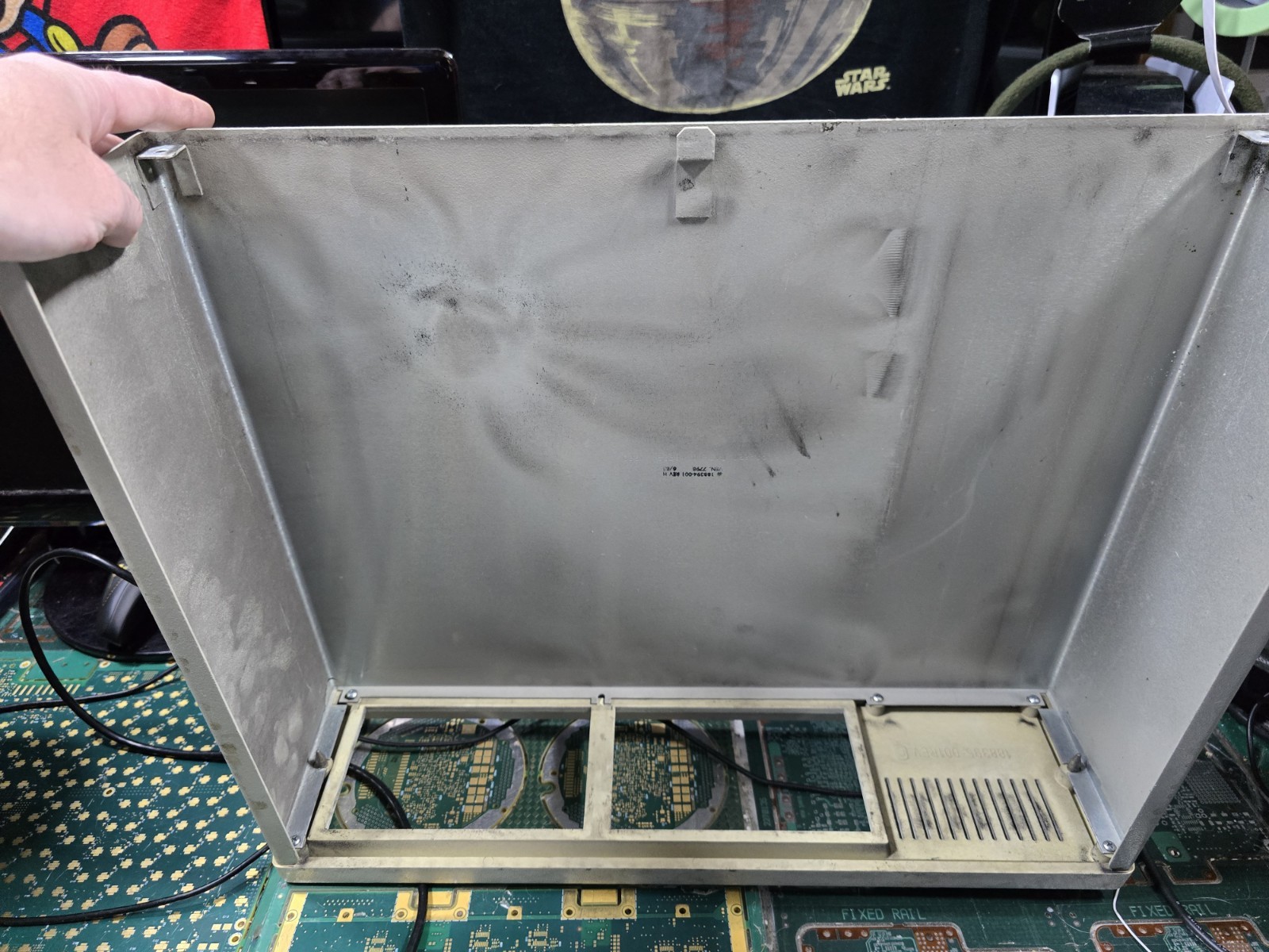 Tandy 1200HD EXACT-OK-WORN-EMPTY-TOP COVER -OPENED-SEE ALL