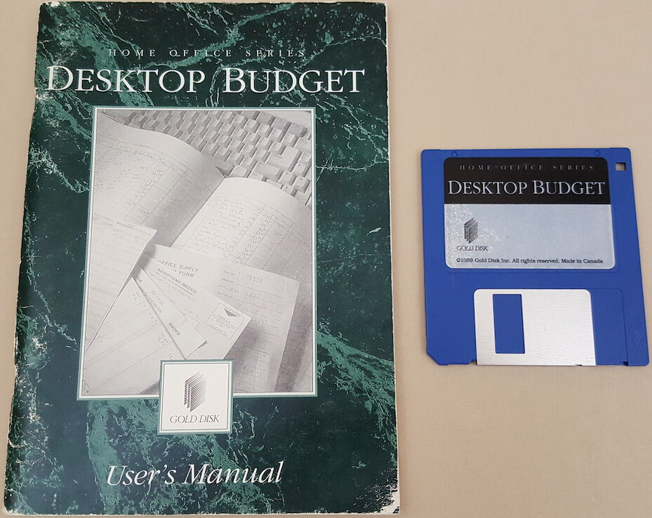Desktop Budget ©1989 Gold Disk Personal Finance Accounting for Commodore Amiga