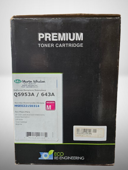 Magenta Premium Laser Toner Cartridge Q5953A/643A FAST  b