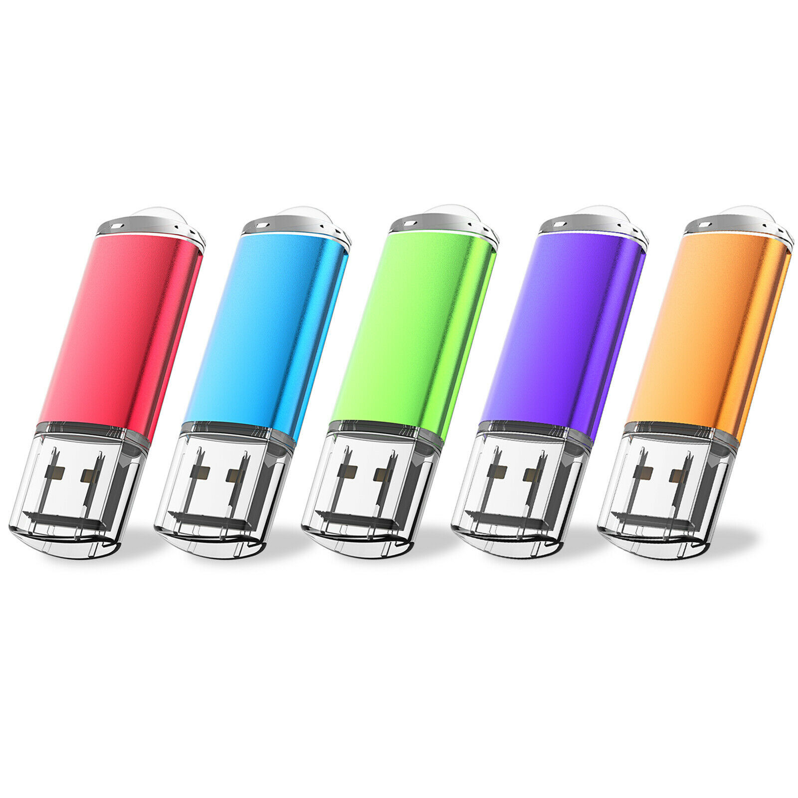 Mixed Color 5/ 10 Pack 2G 4G 8G 16G 32G USB 2.0 Flash Drives Memory Stick Drives