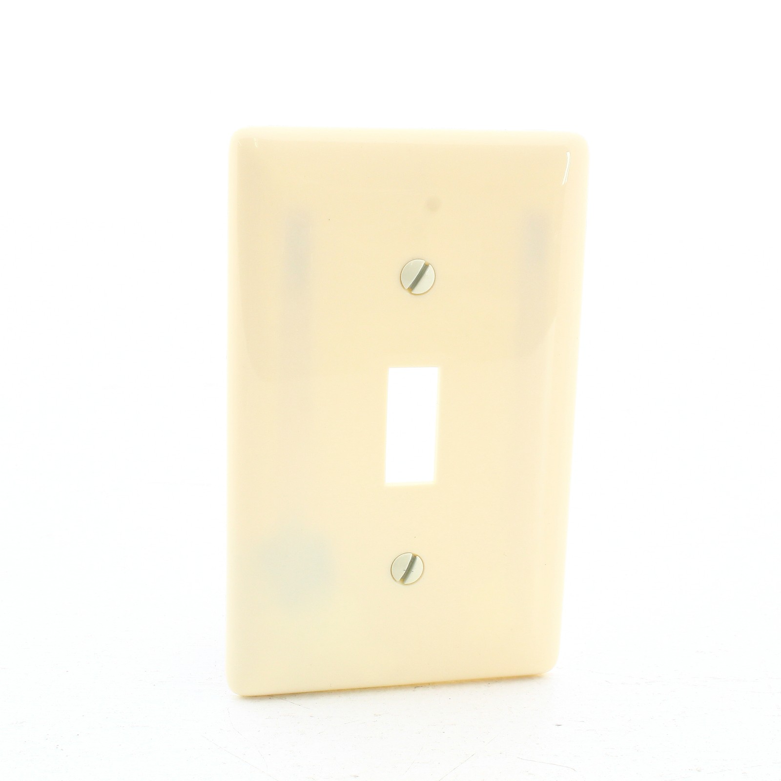 Hubbell NP1AL Almond 1-Gang Toggle Switch Unbreakable Standard Wallplate Cover