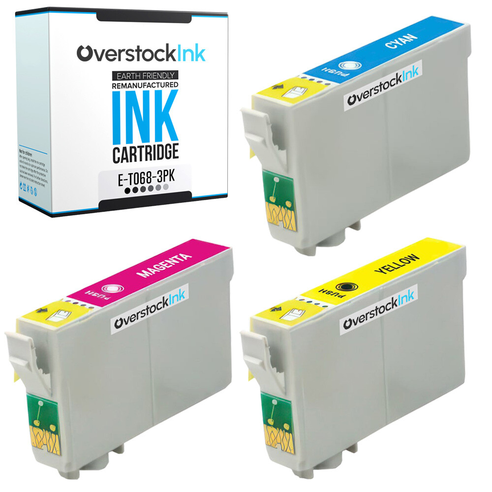 3-Pack Compatible OSI T068 Printer Ink for Epson Stylus NX615 Workforce 30