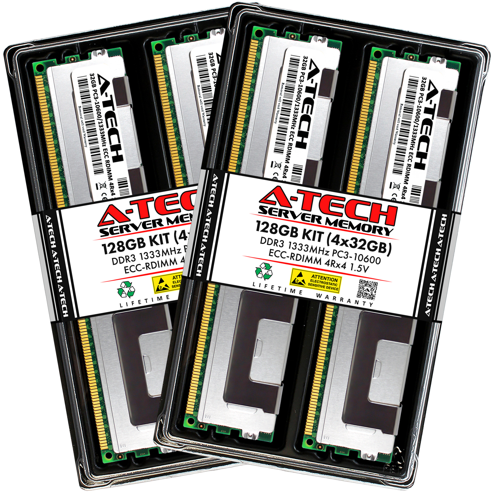 128GB 4x 32GB PC3-10600R RDIMM Supermicro X9DRL-EF X9DRD-7LN4F-JBOD Memory RAM