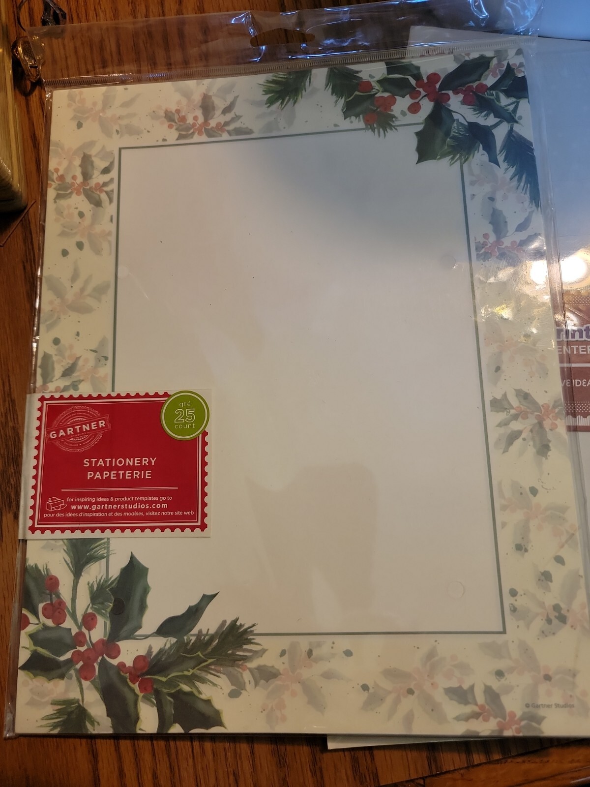 Gartner 25 Count Holiday Christmas Mistletoe Letterhead Printer Paper