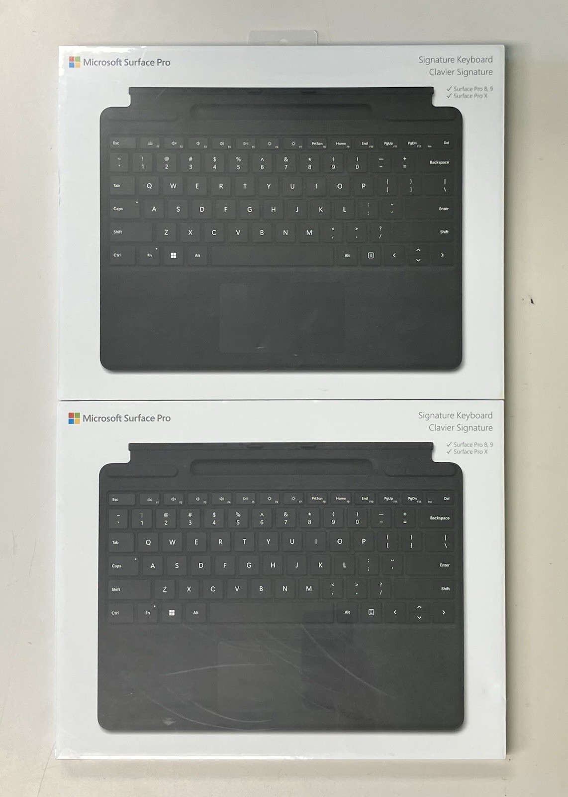 Microsoft Surface Pro Signature Keyboard Alcantara Model 1864 - New - Lot of 2