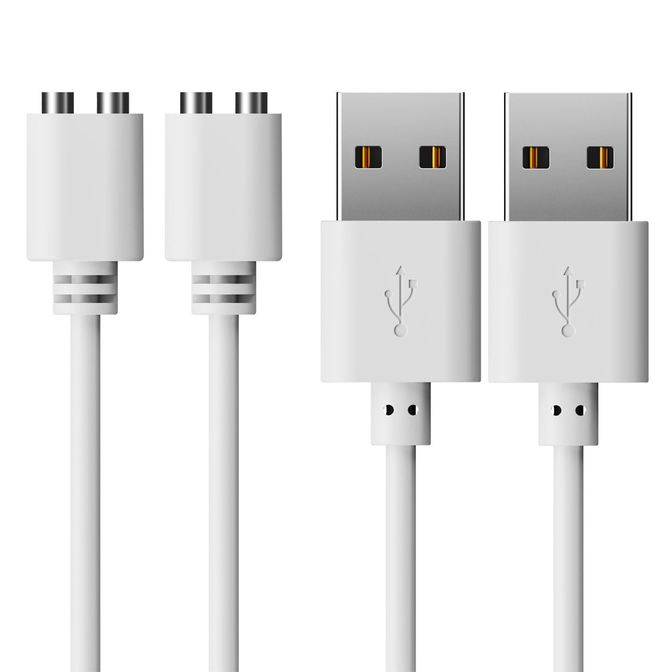 Mailink 5mm Magnetic USB DC Charger Cable, 2.7FT Replacement Charging Cord 2PACK