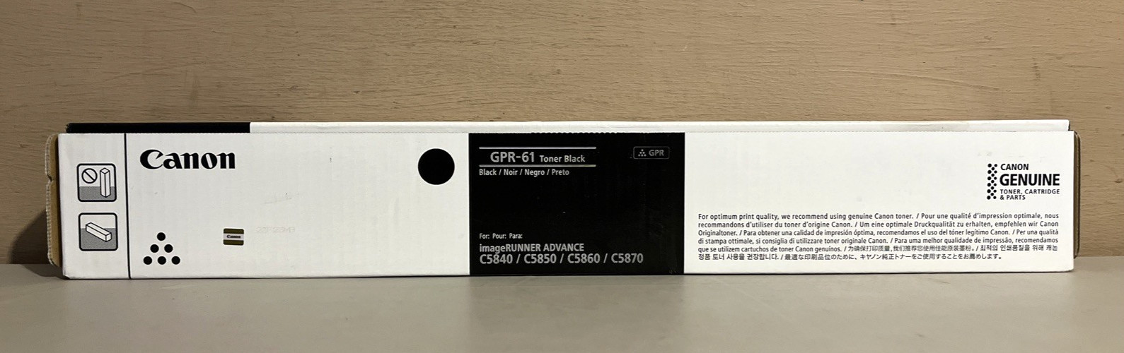 Genuine Canon 3763C003AA GPR-61 Black High Yield Toner New Sealed Box