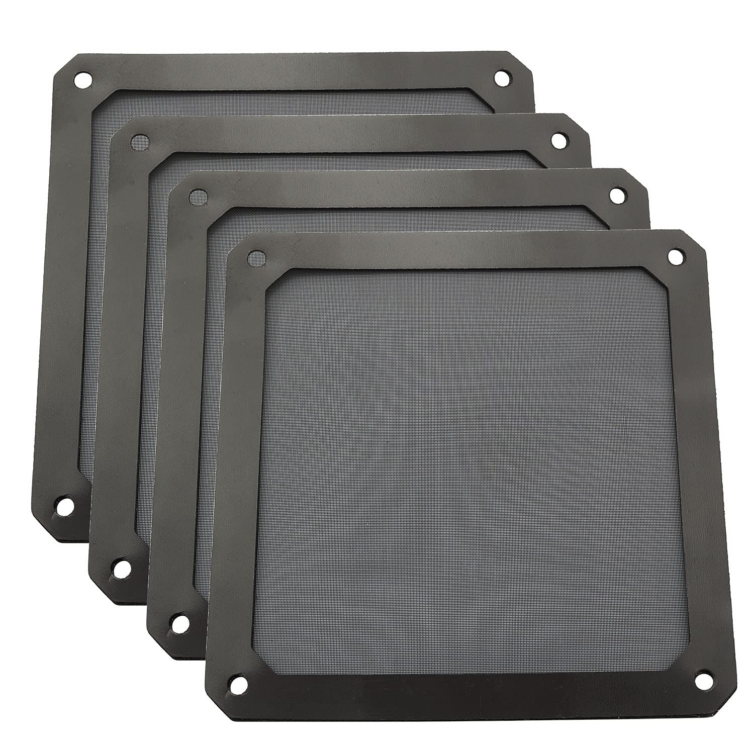 4Pcs 120Mm PC Fan Dust Filter Magnetic Frame Computer Fan Grills Dust