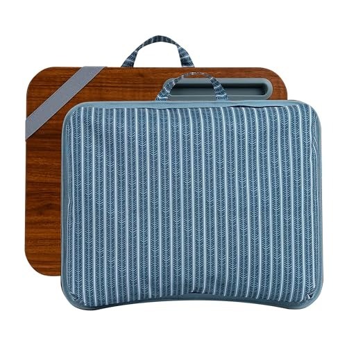 Designer Arrow Stripes Lap Desk - Portable Comfort for 15.6" Laptops