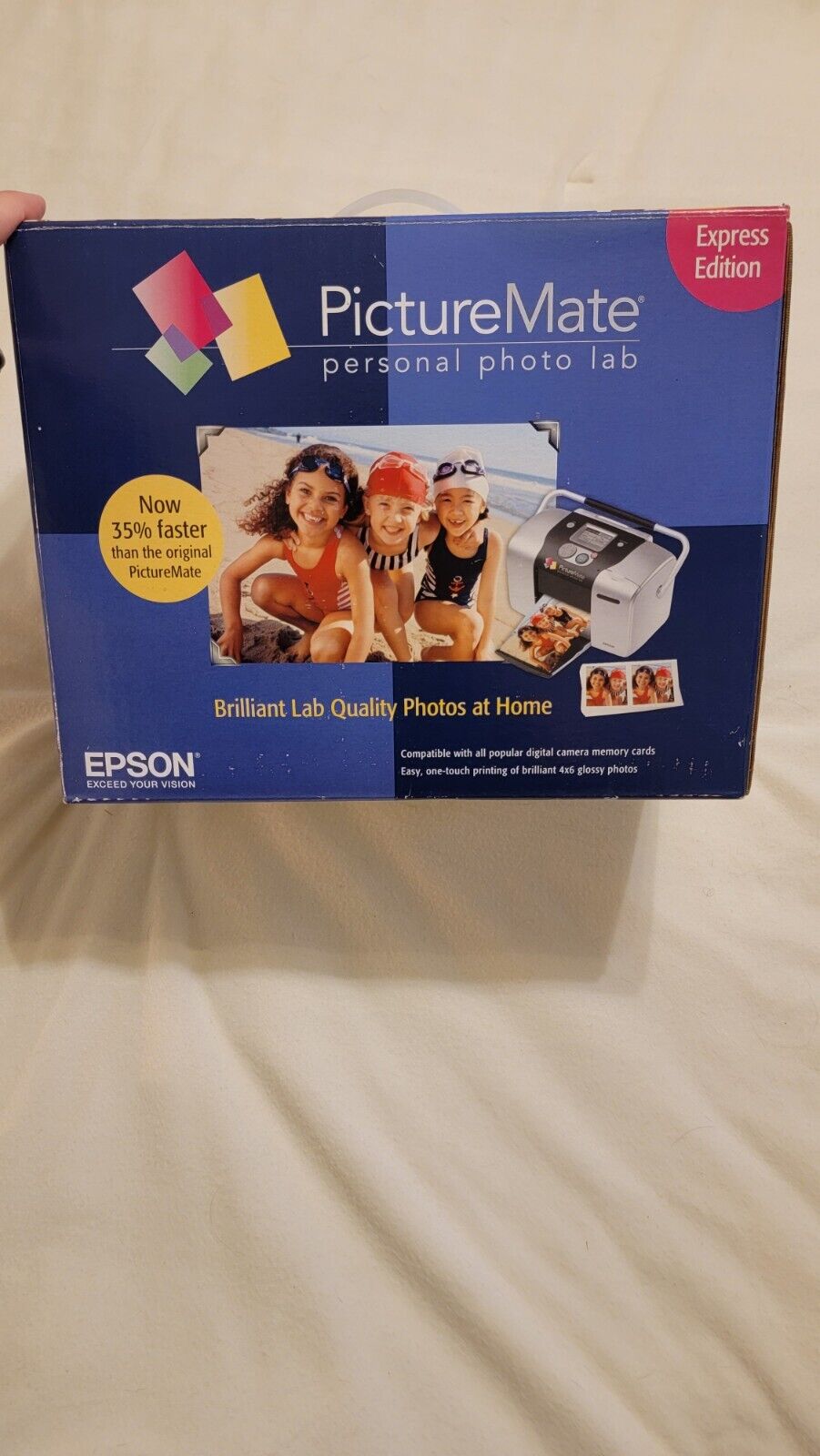 Epson PictureMate Express Edition Personal Photo Lab Printer Box Manual Ink NEW