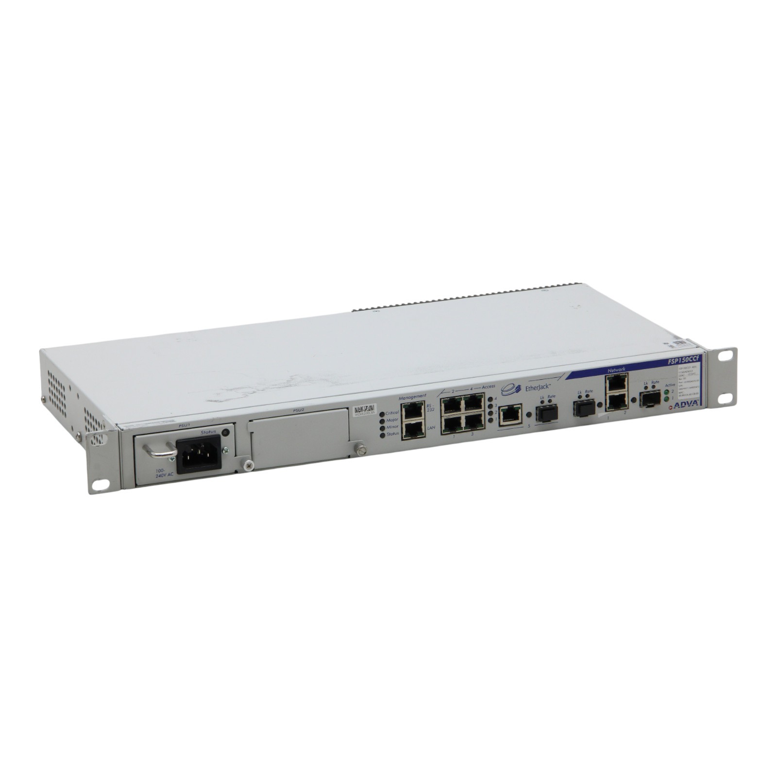 ADVA FSP150CCF-825 EtherJack Carrier Ethernet Switch without PSU