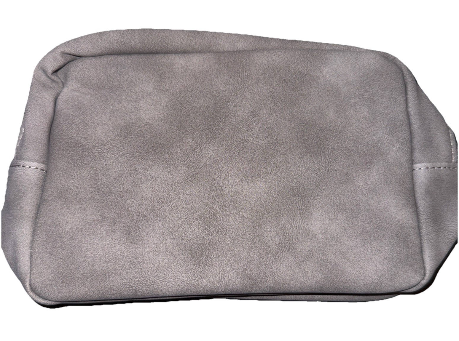 NWT Faux Suede Zip  Tech Case With Inside Mesh Pockets And Heavily Padded Sides