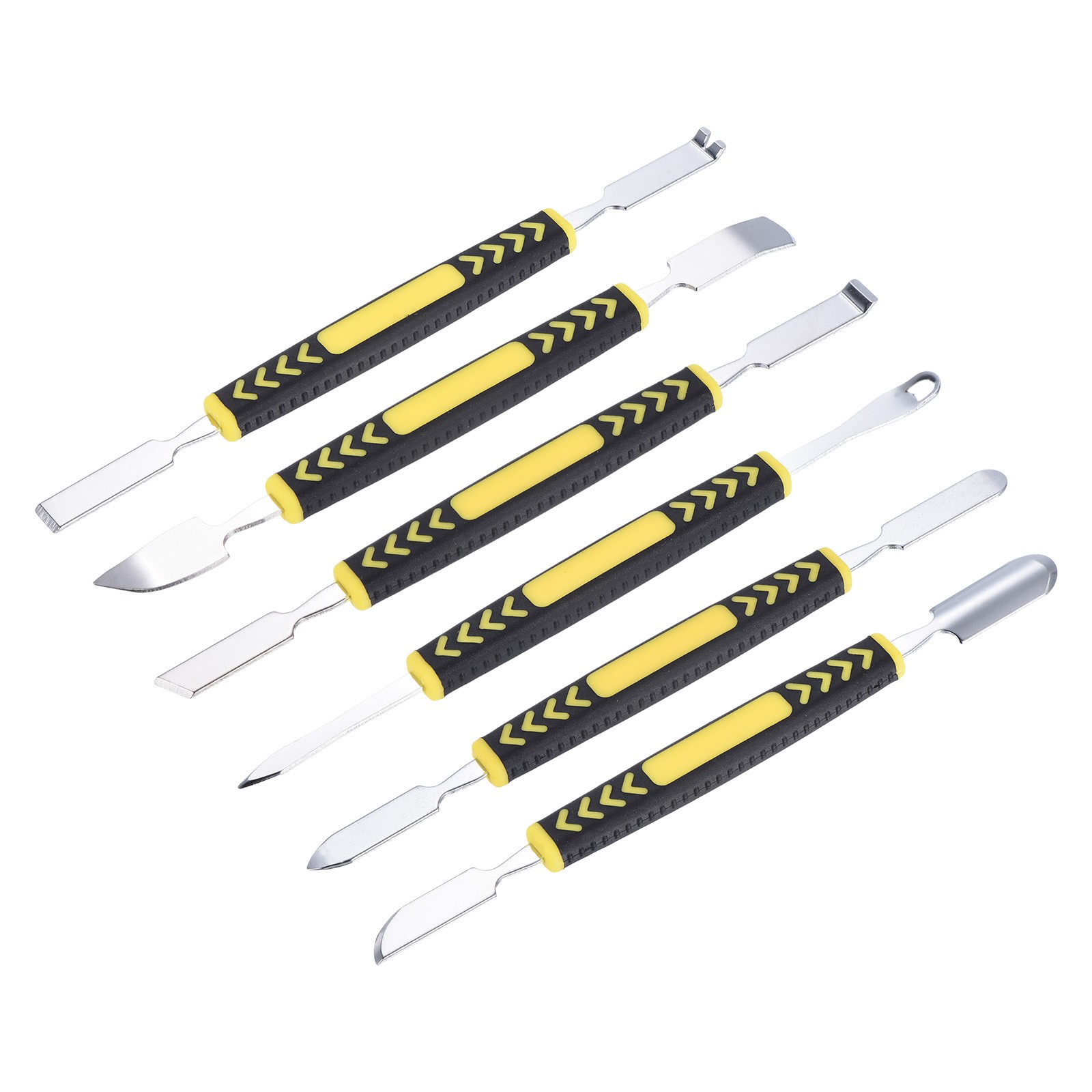 6 x Metal Spudger Mini Crowbar Flat Head Stainless Steel Pry Bar Opening Tool